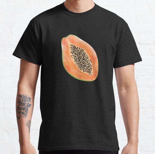 Papaya T-shirt - black on orange – Divino7