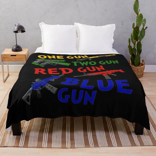 Item preview, One Gun Two Gun Red Gun Blue Gun Funny designed and sold by Raym08515.