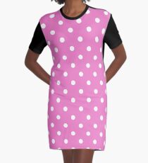 Ziemlich In Pink Polkadots T-Shirt Kleid