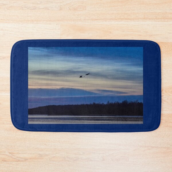 Item preview, Blue clouds low light. Whooper swan designed and sold by Jouko Lehto Photography.