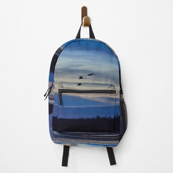 Item preview, Blue clouds low light. Whooper swan designed and sold by Jouko Lehto Photography.