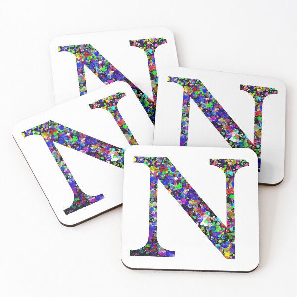 Item preview, Letter N and Letter Nu Paint Splatter designed and sold by Handstand365.