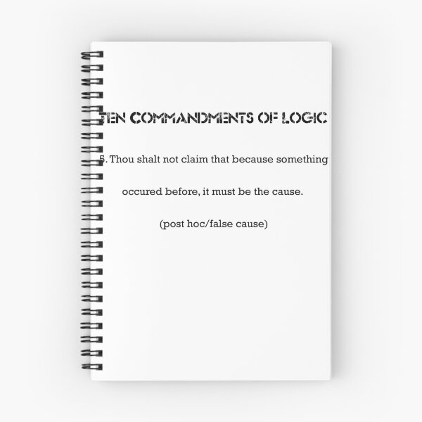 Item preview, Ten Commandments of Logic 5 (black text) designed and sold by ckablue.
