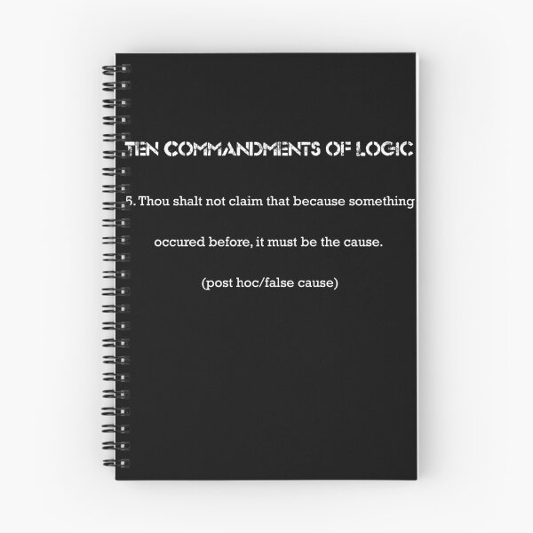 Item preview, Ten Commandments of Logic 5 (white text) designed and sold by ckablue.