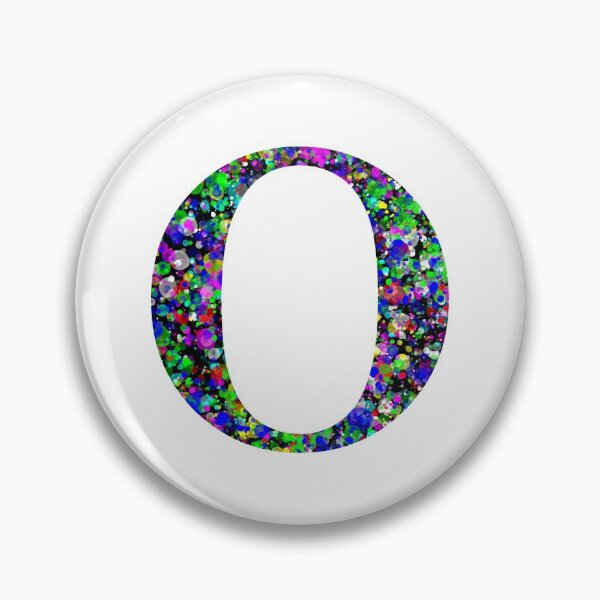 Item preview, Letter O and Letter Omicron Paint Splatter designed and sold by Handstand365.
