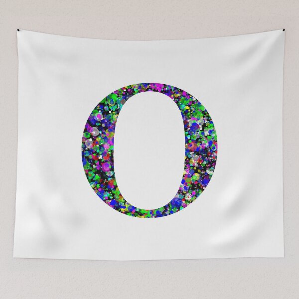 Item preview, Letter O and Letter Omicron Paint Splatter designed and sold by Handstand365.