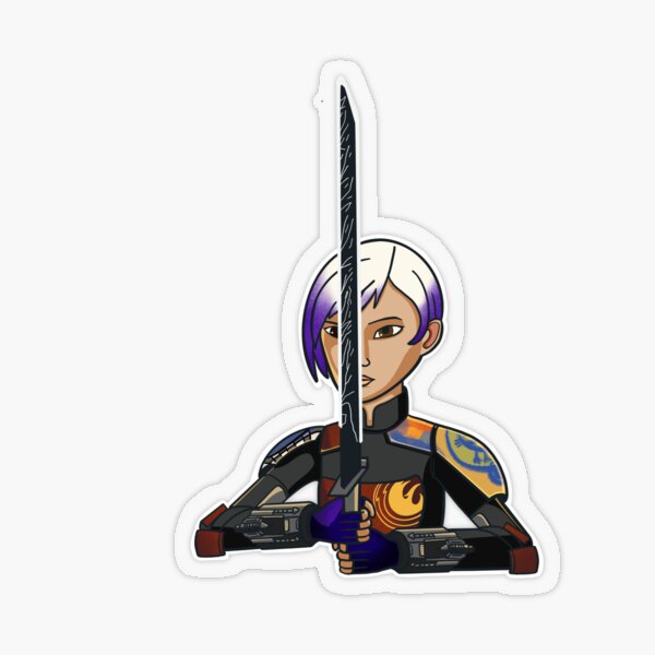 Vista previa del artículo con la obra «Sabine Wren Sable oscuro», diseñado y vendido por onwardsky.