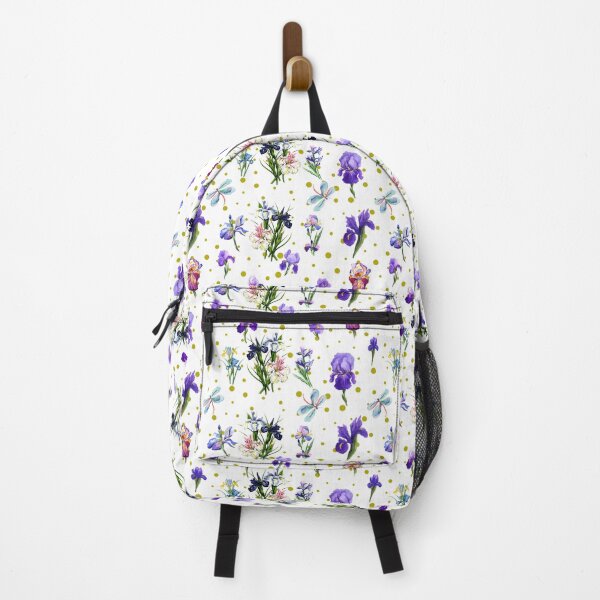 Item preview, Watercolor Iris botanical pattern designed and sold by MaxnGeorge.