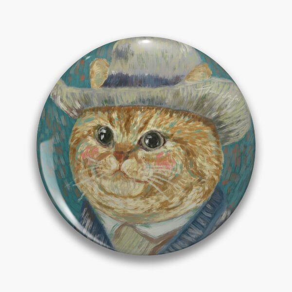 Item preview, Vincent Van Gogh Cat Self Portrait - Van Meow designed and sold by GraceFaiFai.