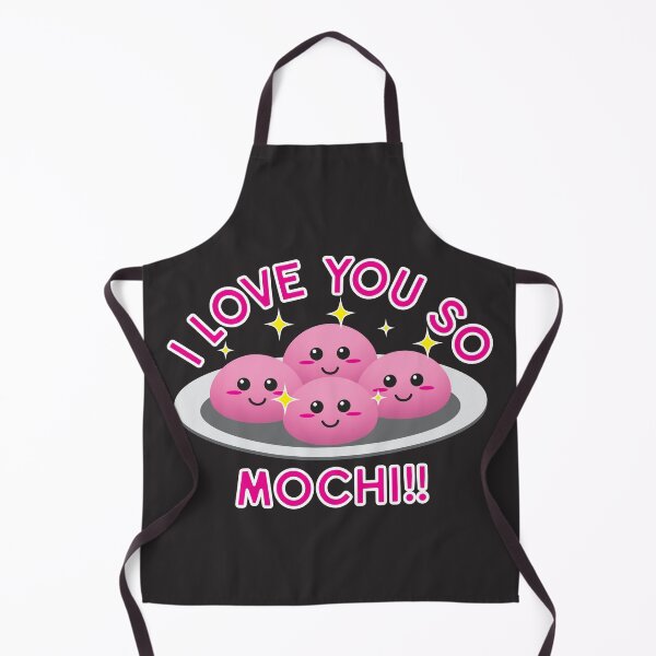 Item preview, Cute Kawaii Pink Mochi With Text I Love You So Mochi!! Design designed and sold by NightGleam.