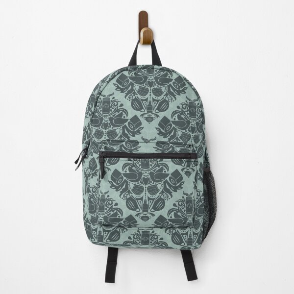 Item preview, Covid Damask - Green, Dark on Light designed and sold by Jasrese.