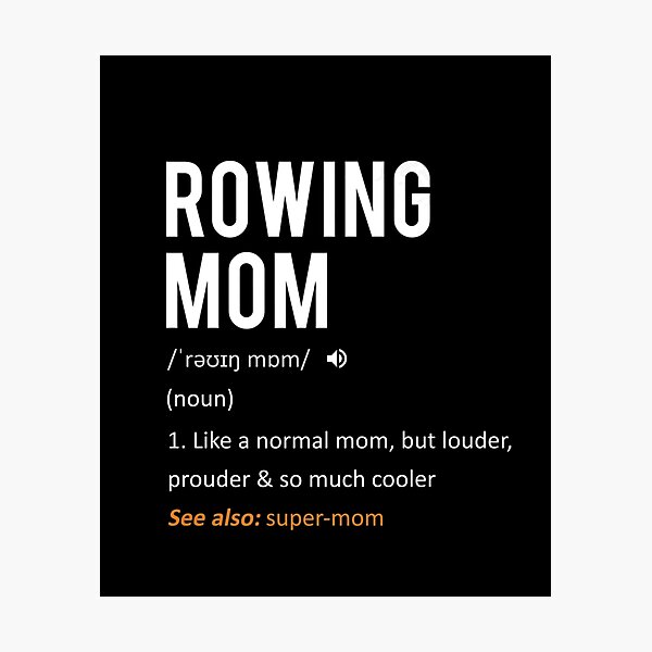 "Awesome Rowing definition style saying for Rowers. Funny Rowing art