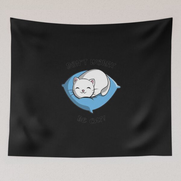 Item preview, DON'T WORRY BE CAT designed and sold by ohmysale.
