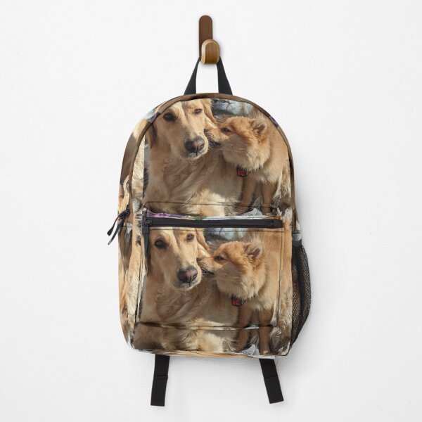 Item preview, Bella& Kai (golden retriever & Pomeranian puppy) designed and sold by Fluffycat2020.