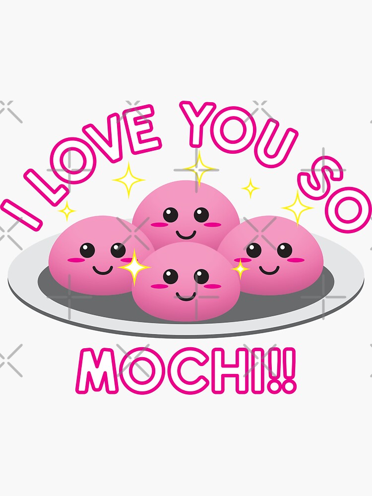 Kawaii Mochi Food Sticker Japanese Food Sticker Water 