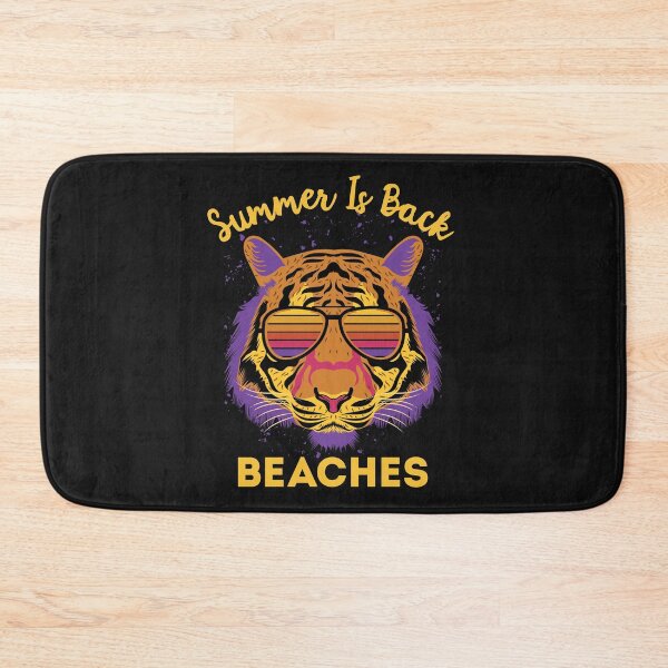 Item preview, Sumer Is Back Beaches Colourful Tiger designed and sold by curledup-cat.