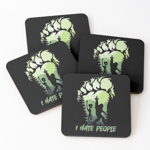 Item preview, I Hate People Bigfoot Sasquatch Alien Lovers Men Women Funny designed and sold by glenn-designer.