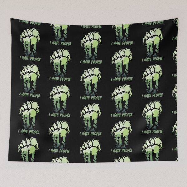 Item preview, I Hate People Bigfoot Sasquatch Alien Lovers Men Women Funny designed and sold by glenn-designer.
