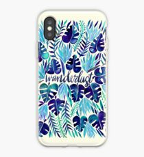 Tropisches Wanderlust - Blau iPhone-Hülle & Cover
