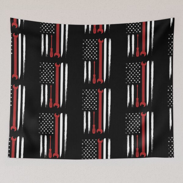 Item preview, Vintage Handyman Tools American Flag designed and sold by Scratches Tees.