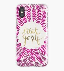 Treat Yo Self – Gold & Pink iPhone Case/Skin