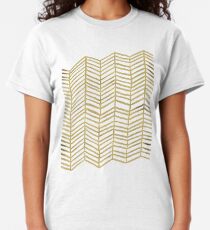 Gold Herringbone Classic T-Shirt