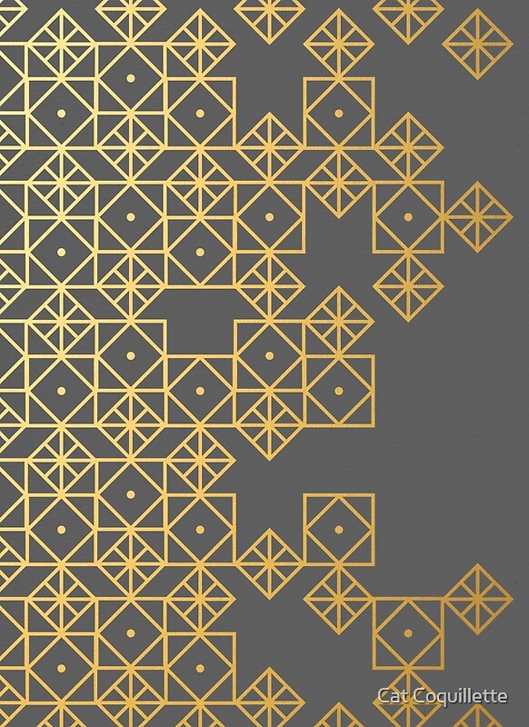 "Geometric Gold" Posters by Cat Coquillette | Redbubble