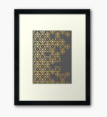 Geometric Gold Framed Print