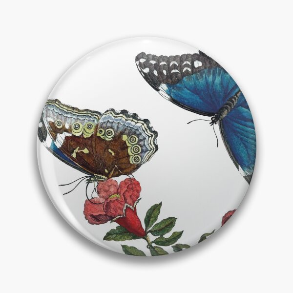 Item preview, Pomegranate and Menelaus Blue Morpho designed and sold by minimalcinema.