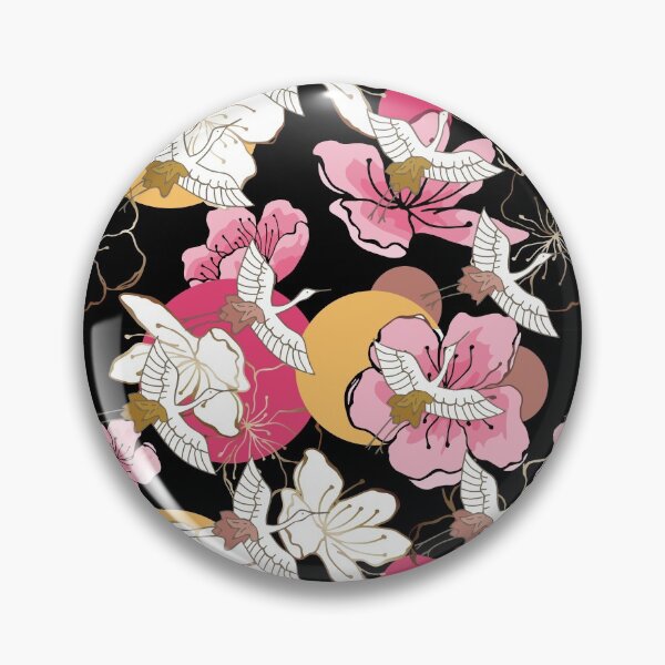 Item preview, Crane flower pattern designed and sold by LittleNippon.
