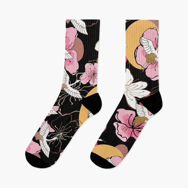Item preview, Crane flower pattern designed and sold by LittleNippon.