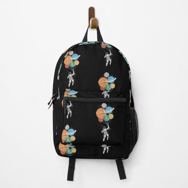 Item preview, Astronaut holding Planet Balloons Solar System space designed and sold by glenn-designer.