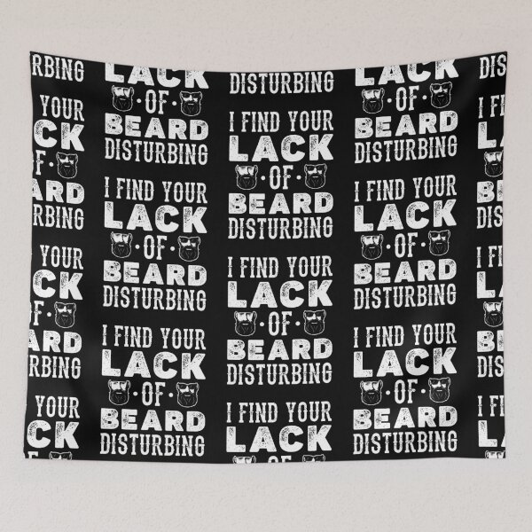 Item preview, Lack Of Beard Funny Mustache Barber designed and sold by Scratches Tees.