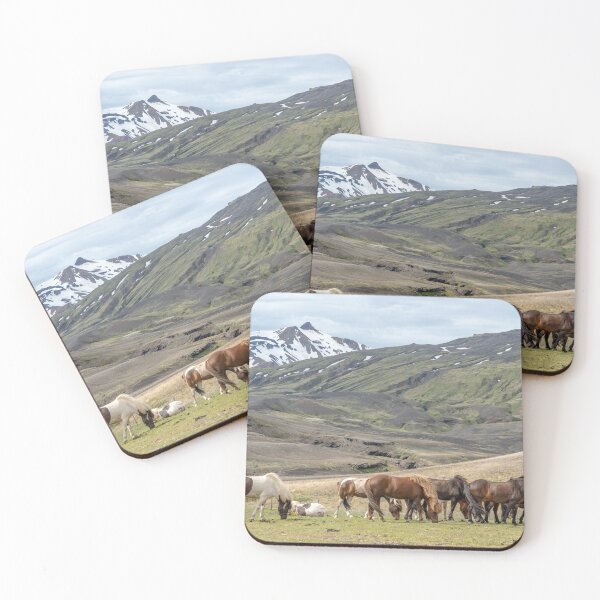 Item preview, Horses in Icelandic highlands designed and sold by EngineerGoC.