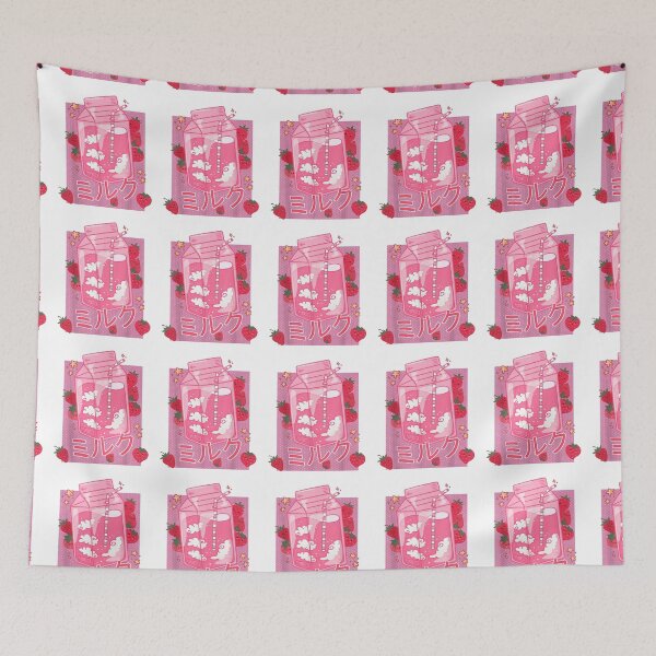 Item preview, Retro 90s Strawberry Milk Shake Funny Japanese Kawaii Milk designed and sold by glenn-designer.