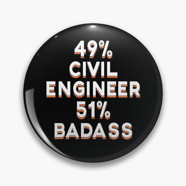 Item preview, Civil Engineer Funny Cool Badass Job Title Humor Quote designed and sold by sillyquestions.