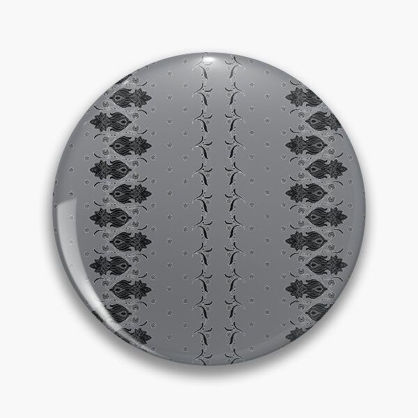 Item preview, Vintage floral ornate with gray background, elegant floral abstract ornament designed and sold by mashmosh.