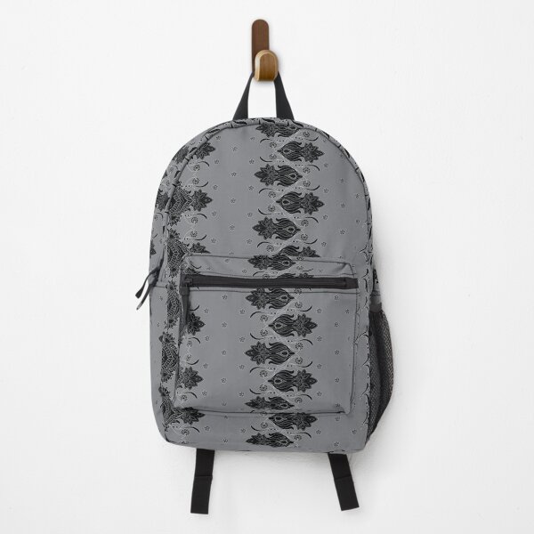 Item preview, Vintage floral ornate with gray background, elegant floral abstract ornament designed and sold by mashmosh.