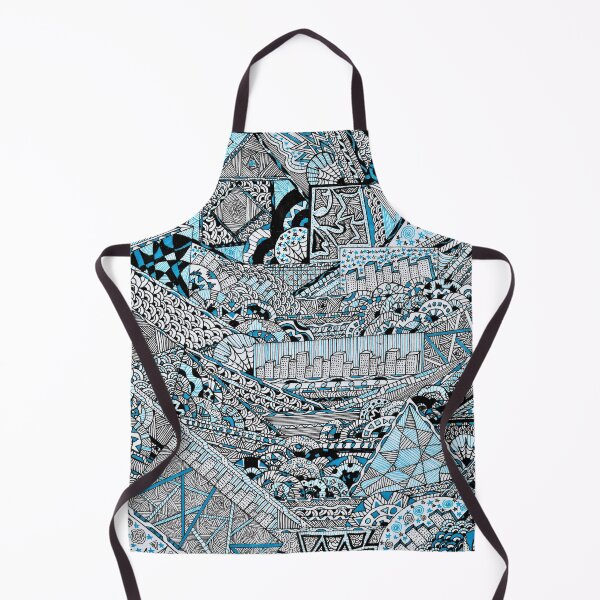 Item preview, Organised Chaos Fineline Drawing Blue Design designed and sold by Organised  Chaos.