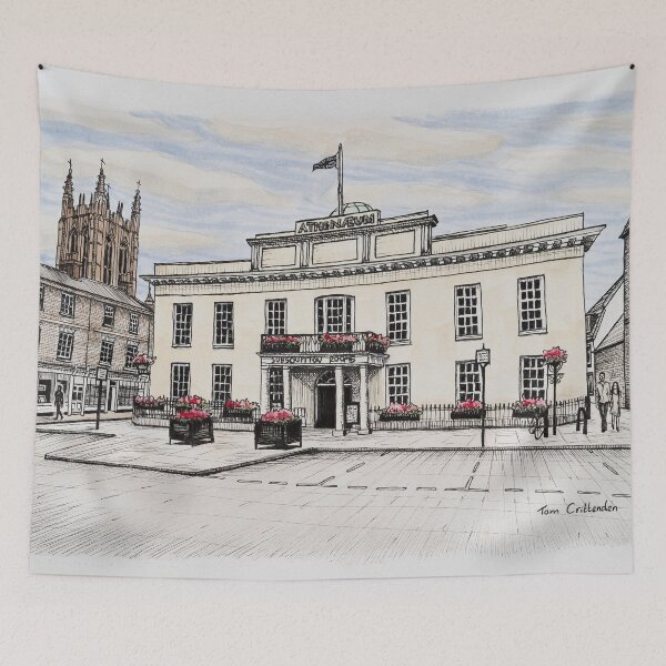 Item preview, The Athenaeum Bury St Edmunds Watercolour Painting designed and sold by Tom Crittenden.