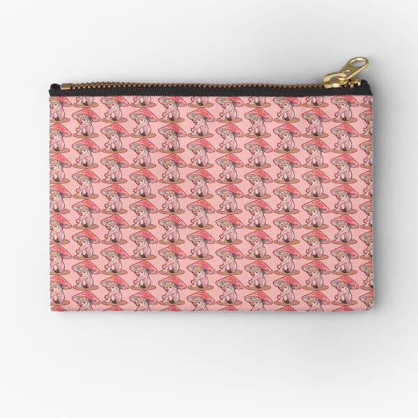 Chibi Mushroom Rourke Zipper Pouch