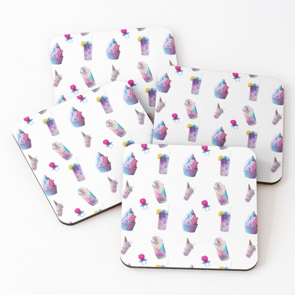 Item preview, Milkshake Food Pattern Unicorn designed and sold by patternarium.