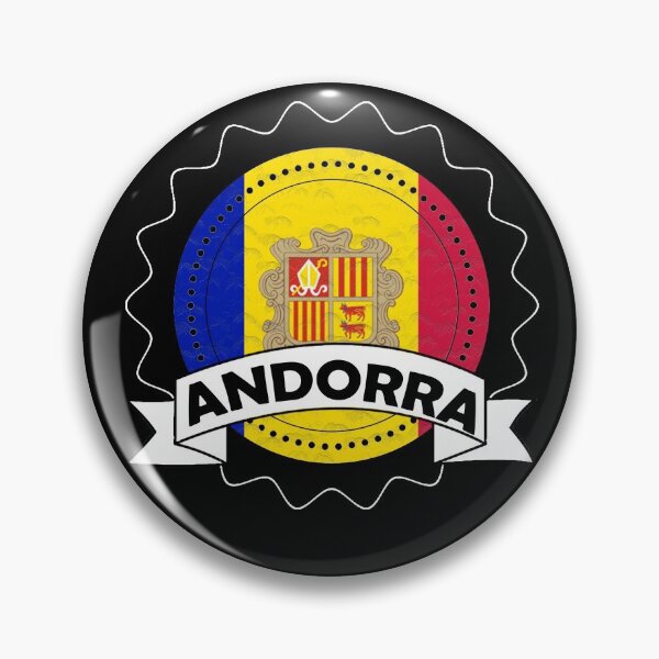 Item preview, Andorra Emblem-Badge-Flag designed and sold by Gina-Driada.