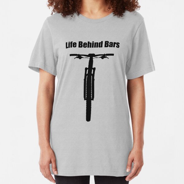 Life Behind Bars Mountain Bike Slim Fit T-Shirt