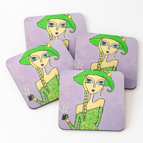 Item preview, mujer, en, verde, con, pelo designed and sold by Valeriartist.