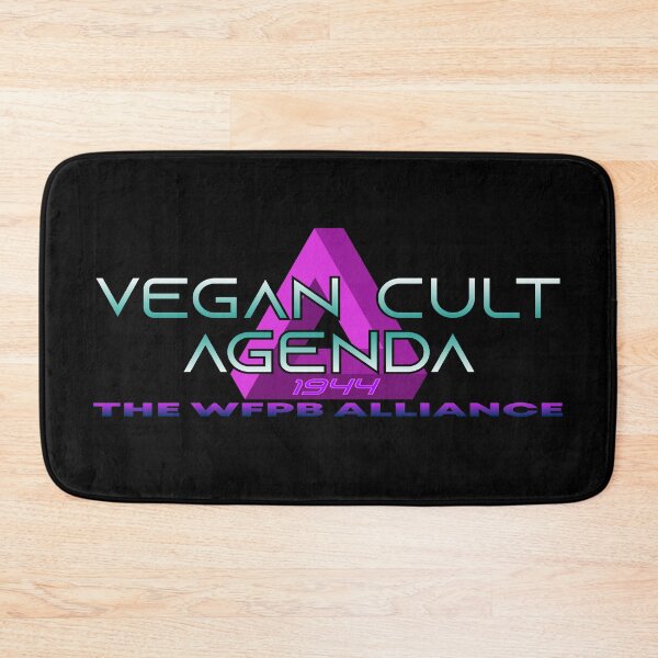 Item preview, Vegan cult agenda the WFPB alliance - dark BG designed and sold by reIntegration.