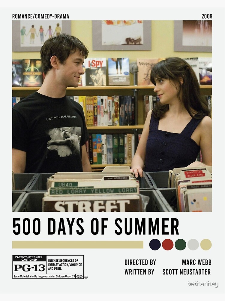 500 Days of Summer Minimalist Poster | Greeting Card