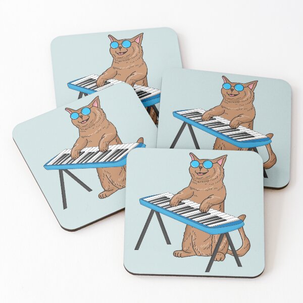 Item preview, Cat Playing Piano designed and sold by Y-STUDIOS.