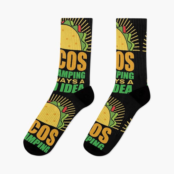 Item preview, Tacos And Camping Is Always a Good Idea | Hiking and Mexican Food designed and sold by GravitiTees.