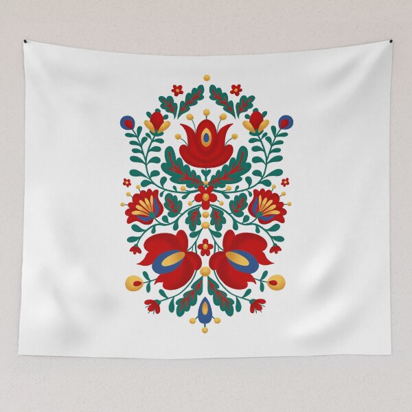 Item preview, Beautiful Nordic Flower Symmetry designed and sold by Print N Stuff by Cristina Stancu.